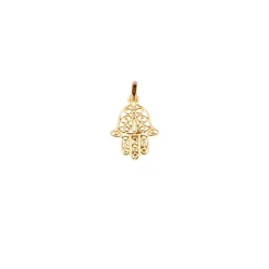 Pendentif main de Fatma or jaune