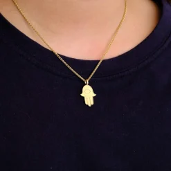 Pendentif main de Fatma or jaune