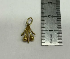 Pendentif Main or jaune
