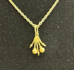 Pendentif Main or jaune