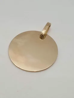 Pendentif médaille en Or jaune