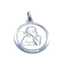 Pendentif Médaille Or blanc
