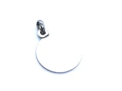 Pendentif Médaille Or blanc