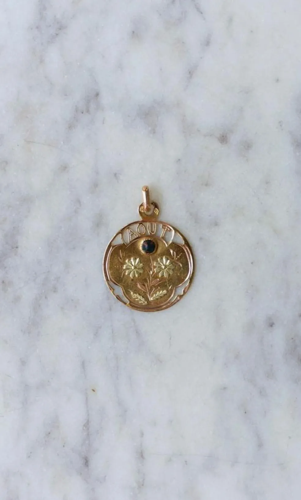 Pendentif médaille Or Jaune