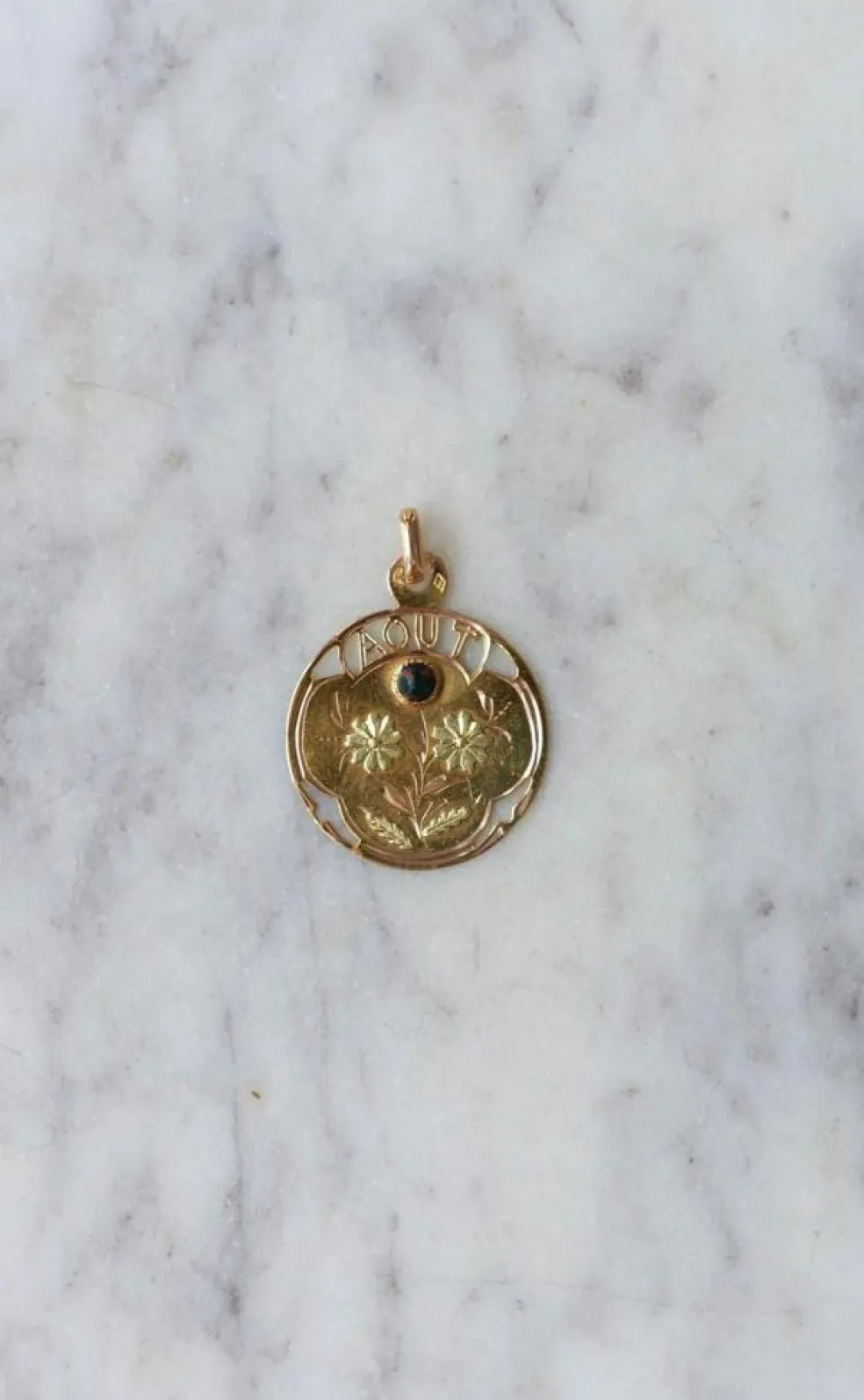 Pendentif médaille Or Jaune