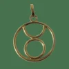 Pendentif médaille zodiaque Taureau