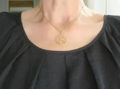 Pendentif médaille zodiaque Taureau
