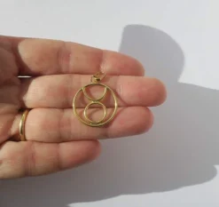 Pendentif médaille zodiaque Taureau