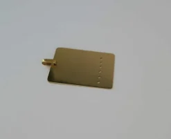 Pendentif médaillon à graver or