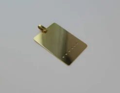 Pendentif médaillon à graver or