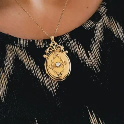 PENDENTIF MÉDAILLON OR JAUNE