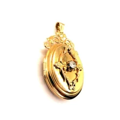 PENDENTIF MÉDAILLON OR JAUNE