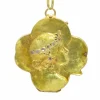 Pendentif médaillon porte-bonheur en or vintage