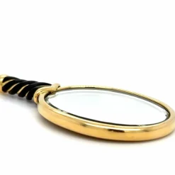 PENDENTIF MIROIR TORSADE OR JAUNE