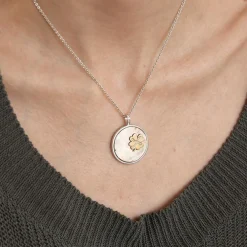Pendentif nacre et diamants