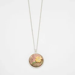 Pendentif nacre et diamants
