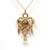 Pendentif Napoléon III or jaune émail