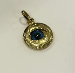 Pendentif Oeil or jaune
