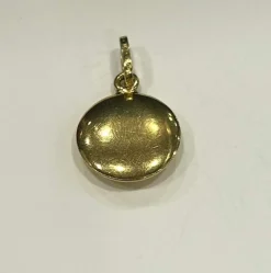 Pendentif Oeil or jaune