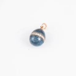 Pendentif Oeuf émaillé Diamants