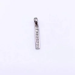 Pendentif or blanc