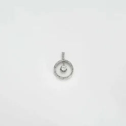 Pendentif Or Blanc & Diamants