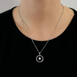 Pendentif Or Blanc & Diamants