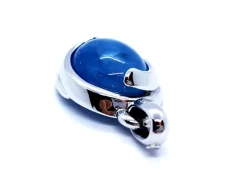 Pendentif Or blanc Agate