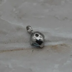 Pendentif or blanc aigue marine