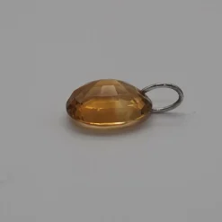 Pendentif or blanc citrine 5.8ct