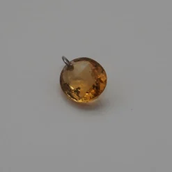 Pendentif or blanc citrine 5.8ct