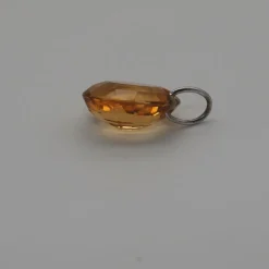 Pendentif or blanc citrine 5.8ct