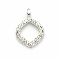 Pendentif Or blanc Diamants