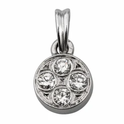Pendentif Or blanc Diamant