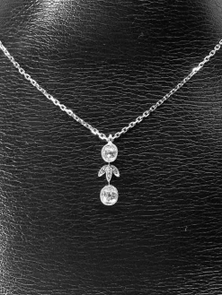 Pendentif Or blanc Diamants