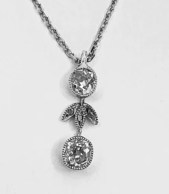 Pendentif Or blanc Diamants