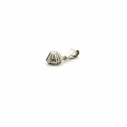 Pendentif Or Blanc 18k & Diamant