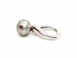 Pendentif Or blanc Perle
