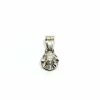 Pendentif or blanc platine et diamant