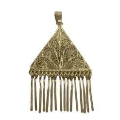 Pendentif Or Champagne Filigrané