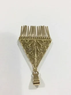 Pendentif Or Champagne Filigrané