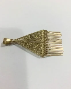 Pendentif Or Champagne Filigrané