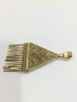 Pendentif Or Champagne Filigrané