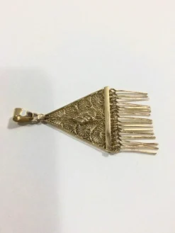 Pendentif Or Champagne Filigrané