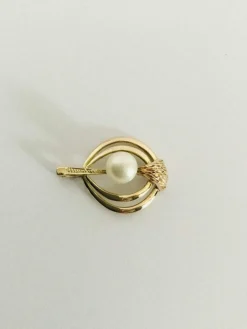 Pendentif Or Et Perle