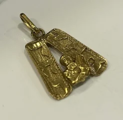 Pendentif or jaune