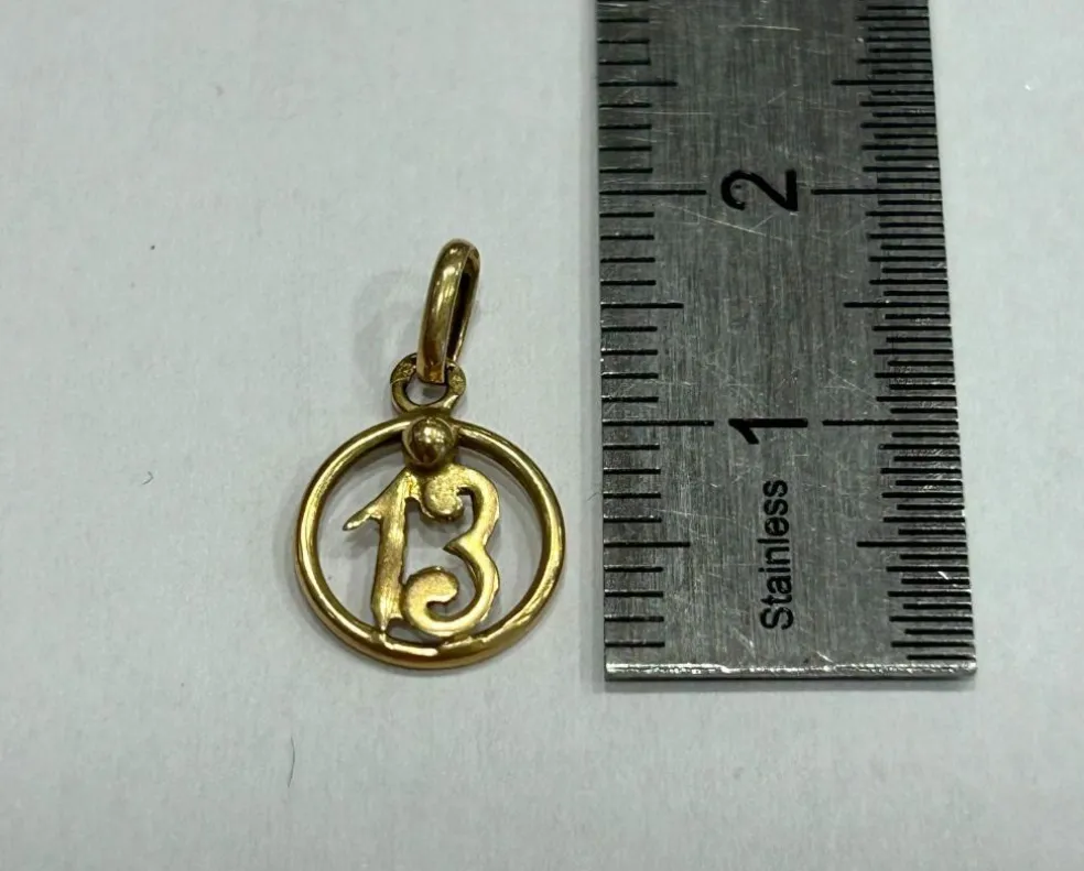 Pendentif or jaune