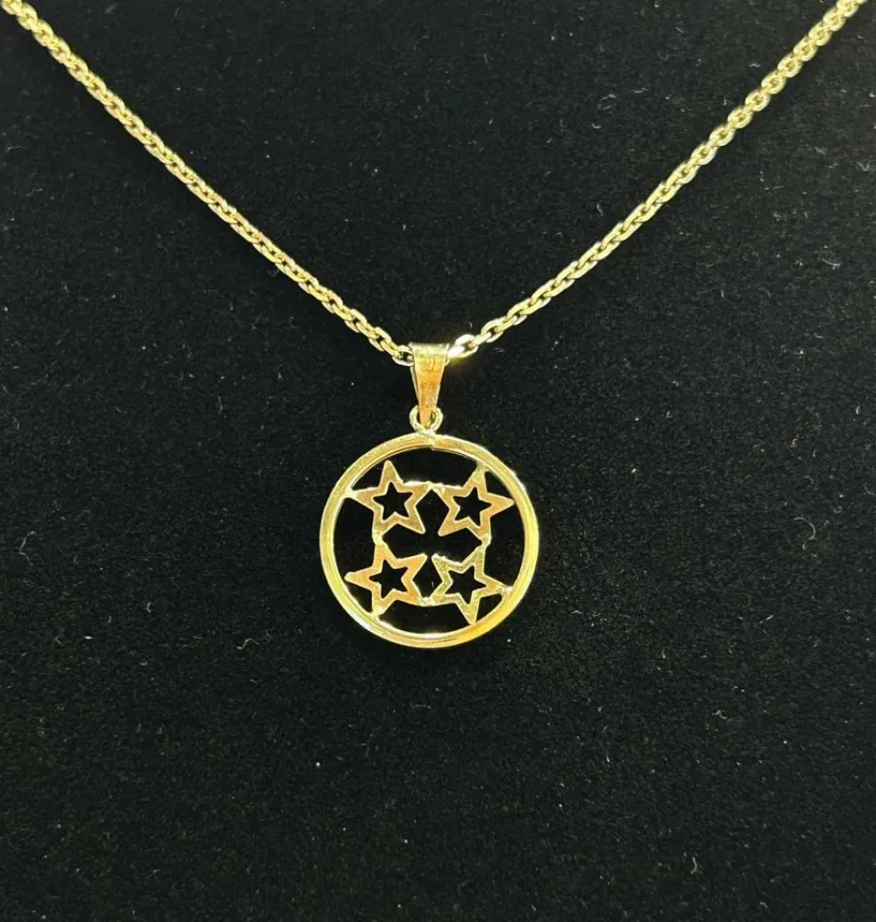 Pendentif or jaune
