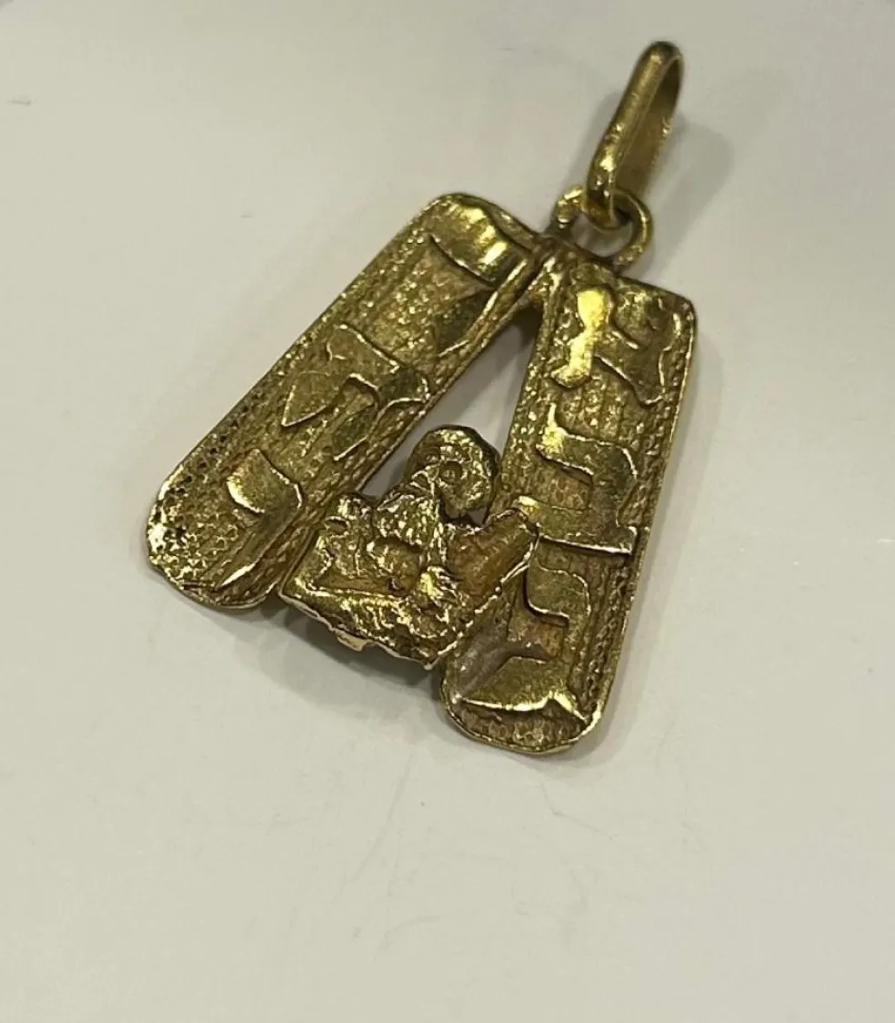 Pendentif or jaune