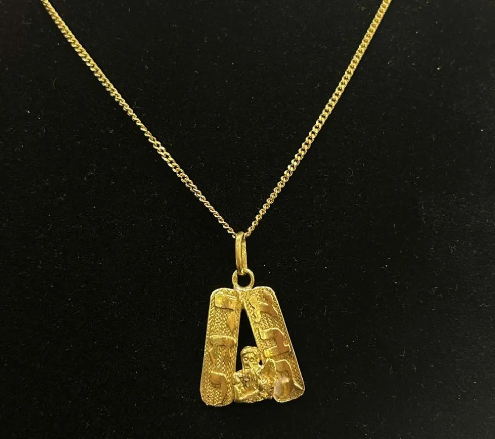 Pendentif or jaune